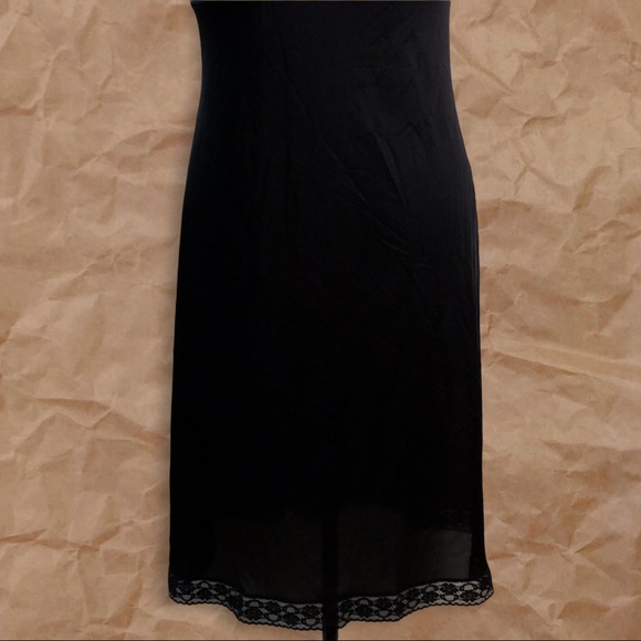 Vintage Vanity Fair Black Slip Mini Dress - Picture 7 of 16